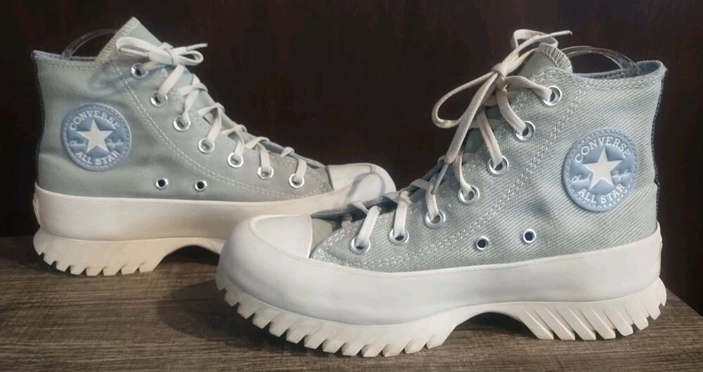 CONVERSE Run Star Hike Chunky Lug Summer Denim Blue Platforn Canvas US W 7 M 5